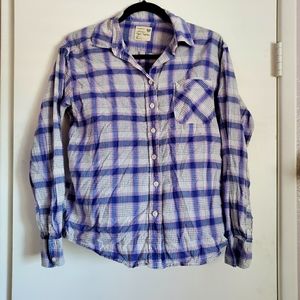 American Eagle Boyfriend Plaid Longsleeve